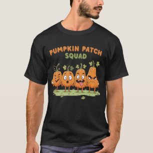 Spooky Pumpkin Patch Squad Lighting Up the Night T-Shirt