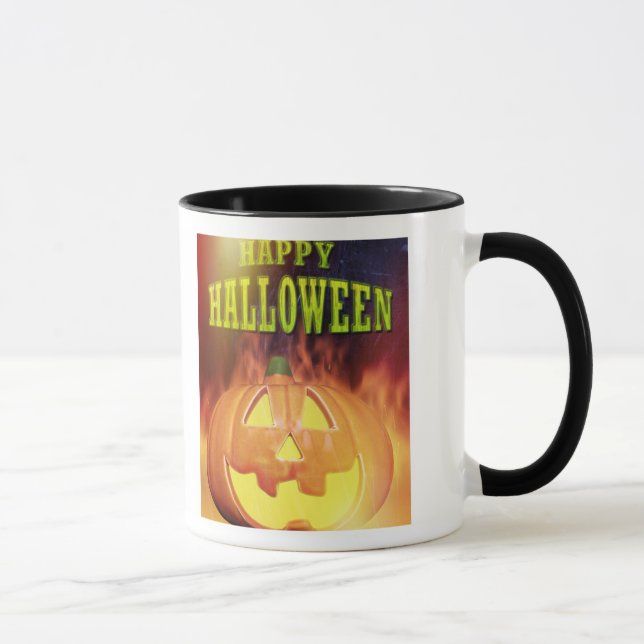 Spooky Pumpkin - Personalized Halloween Mug (Right)