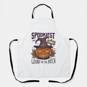 Spooky Pumpkin Shirt Vintage Engraving Halloween T Apron