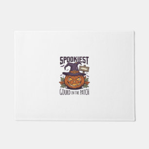 Spooky Pumpkin Shirt Vintage Engraving Halloween T Doormat