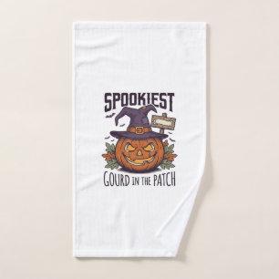 Spooky Pumpkin Shirt Vintage Engraving Halloween T Hand Towel