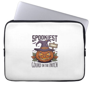 Spooky Pumpkin Shirt Vintage Engraving Halloween T Laptop Sleeve