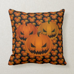 Spooky Pumpkin Throw Pillow