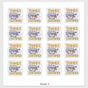 Spooky Purple Thanks Halloween Small Business