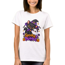 Spooky & Purrfect – Halloween Cat T-Shirt
