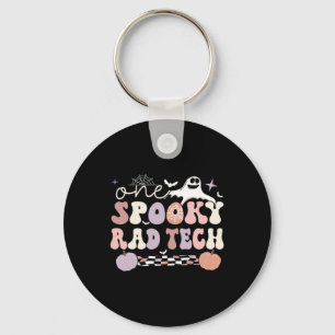 Spooky Radiology Tech Halloween Rad Technologist R Keychain