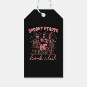 Spooky Reader Book Club D Red Gift Tags