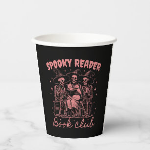 Spooky Reader Book Club D Red Paper Cups