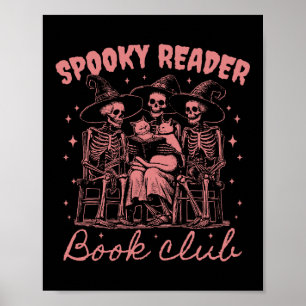 Spooky Reader Book Club D Red Poster