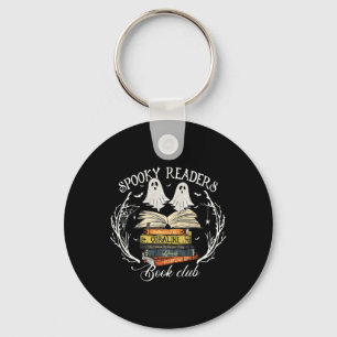 Spooky Readers Book Club Teacher Funny Ghost Happy Keychain