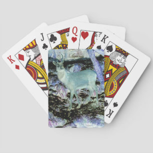 Spooky Red Deer Stag Playing Cards