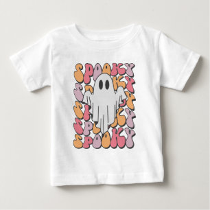 Spooky Retro Ghost Baby T-Shirt