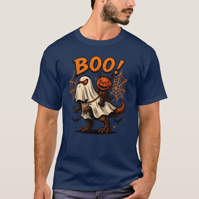 spooky ride halloween retro T-Shirt (Front)