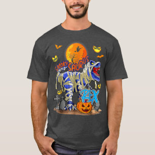 Spooky Saurus T Rex Mummy Halloween Costume For Bo T-Shirt