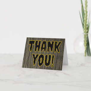 Spooky, Scary, Halloween Style "THANK YOU!" Card