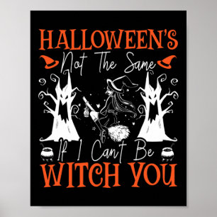 Spooky Scary Night Scary Witch Halloween Poster
