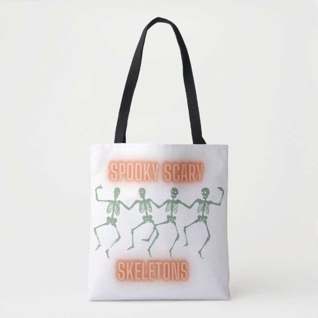 Spooky Scary Skeletons  Tote Bag (Front)