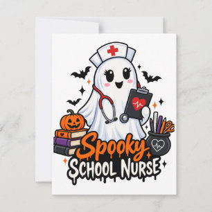 . Spooky School Nurse Card