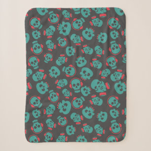 Spooky Seamless Pattern E (Style: 2) Sherpa Blanket