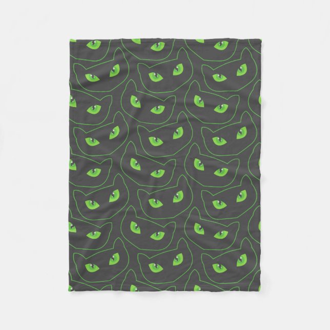 Spooky Seamless Pattern F (Style: 2) Fleece Blanket (Front)