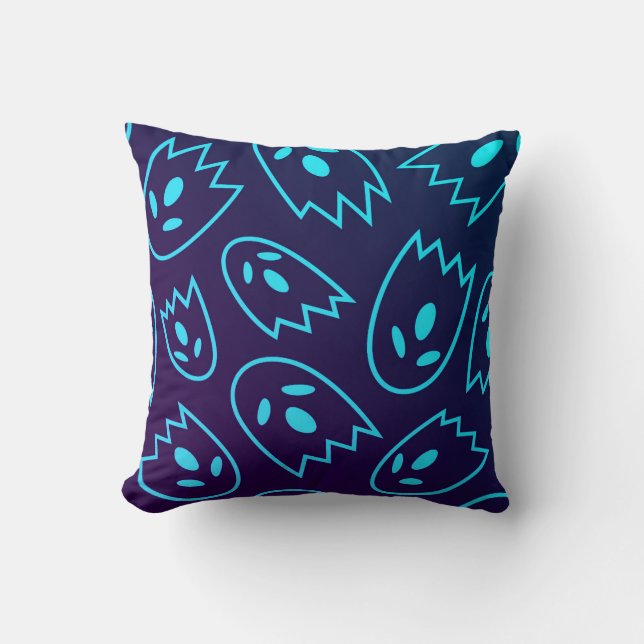 Spooky Seamless Pattern H (Style: 1) Throw Pillow (Front)
