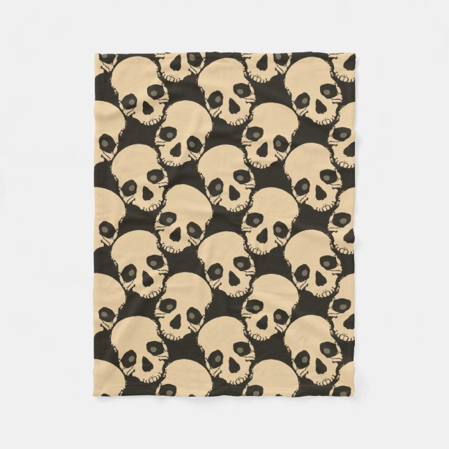 Spooky Seamless Pattern K (Style: 3) Fleece Blanket (Front)