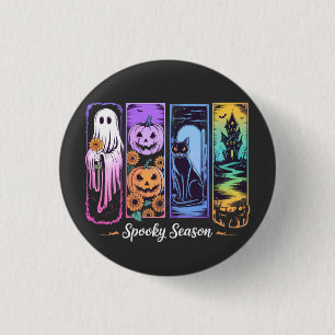 Spooky Season 4 panel 1 Inch Round Button