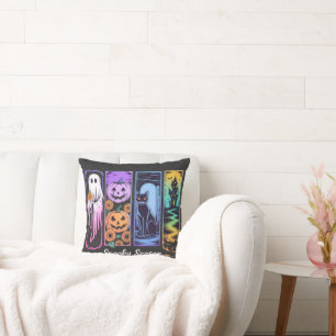 Spooky Season 4 panel Throw Pillow