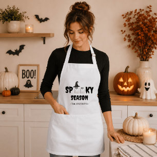 Spooky Season Apron – Funny Halloween Kitchen Gift