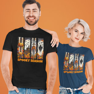 Spooky Season Brush Stroke Halloween Fall Autumn T-Shirt