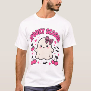 Spooky Season Cherry Ghost Coquette Halloween T-Sh T-Shirt