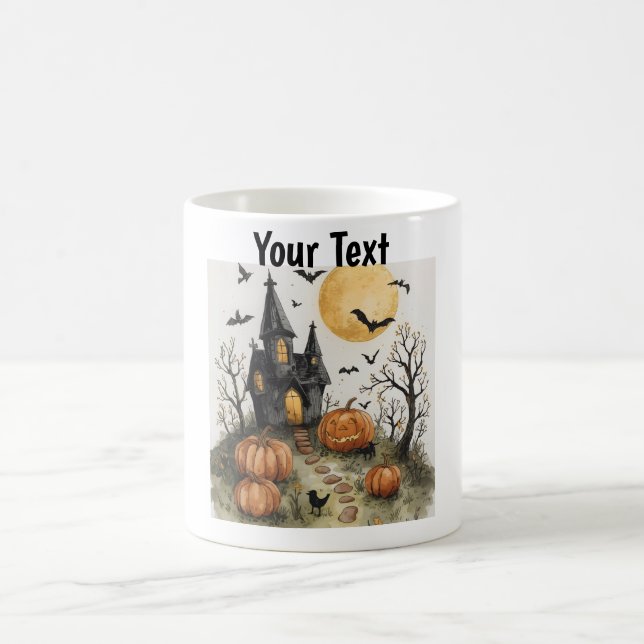 Spooky Season Coffee Cup. Coffee Mug (Center)
