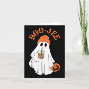 Spooky Season Cute Boujee Ghost Halloween Costume Card