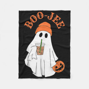 Spooky Season Cute Boujee Ghost Halloween Costume Fleece Blanket