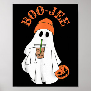 Spooky Season Cute Boujee Ghost Halloween Costume Poster