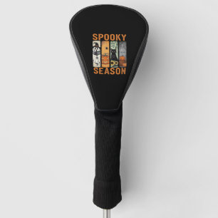 Spooky Season – Cute Ghost, Black Cat, Pumpkin & H Golf Head Cover