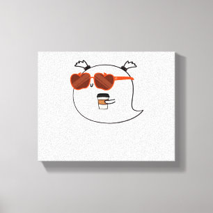 Spooky Season Cute Ghost Classic T-Shirt Canvas Print
