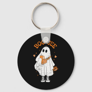 Spooky Season Cute Ghost Halloween Boujee Boo Jee Keychain