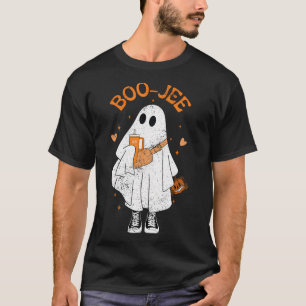Spooky Season Cute Ghost Halloween Boujee Boo Jee T-Shirt