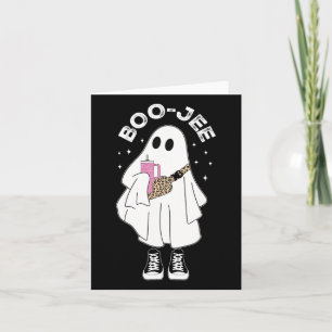 Spooky Season Cute Ghost Halloween Costume Boujee  Card