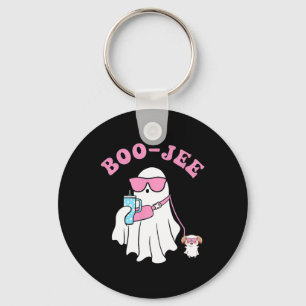 Spooky Season Cute Ghost Halloween Costume Boujee Keychain