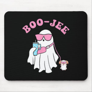 Spooky Season Cute Ghost Halloween Costume Boujee  Mouse Pad