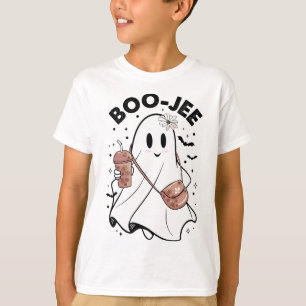 Spooky Season Cute Ghost Halloween Costume Boujee  T-Shirt
