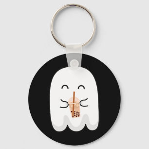 Spooky Season Cute Little Ghost Boby Tea Halloween Keychain