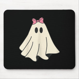 Spooky Season Cute Retro Ghost Halloween Costume Mouse Pad