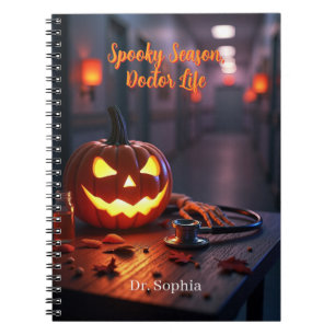 Spooky Season Doctor Life Personalized Notebook