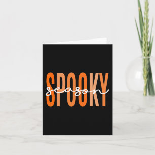 Spooky Season  Fall Pumpkin Halloween Teacher Stud Card