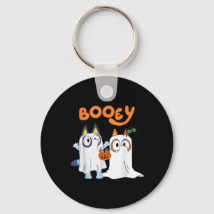 Spooky Season Funny Ghost Booey Halloween For Men Keychain