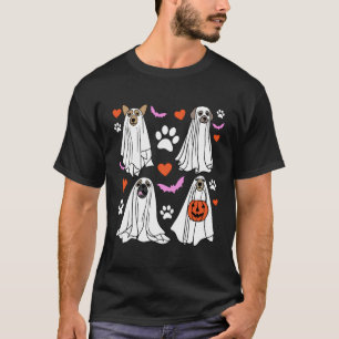 Spooky Season Funny Halloween Fall Ghost Dog Dogs T-Shirt