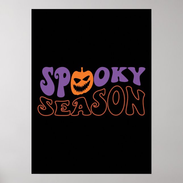 Spooky Season - Funny Halloween Poster (Front)